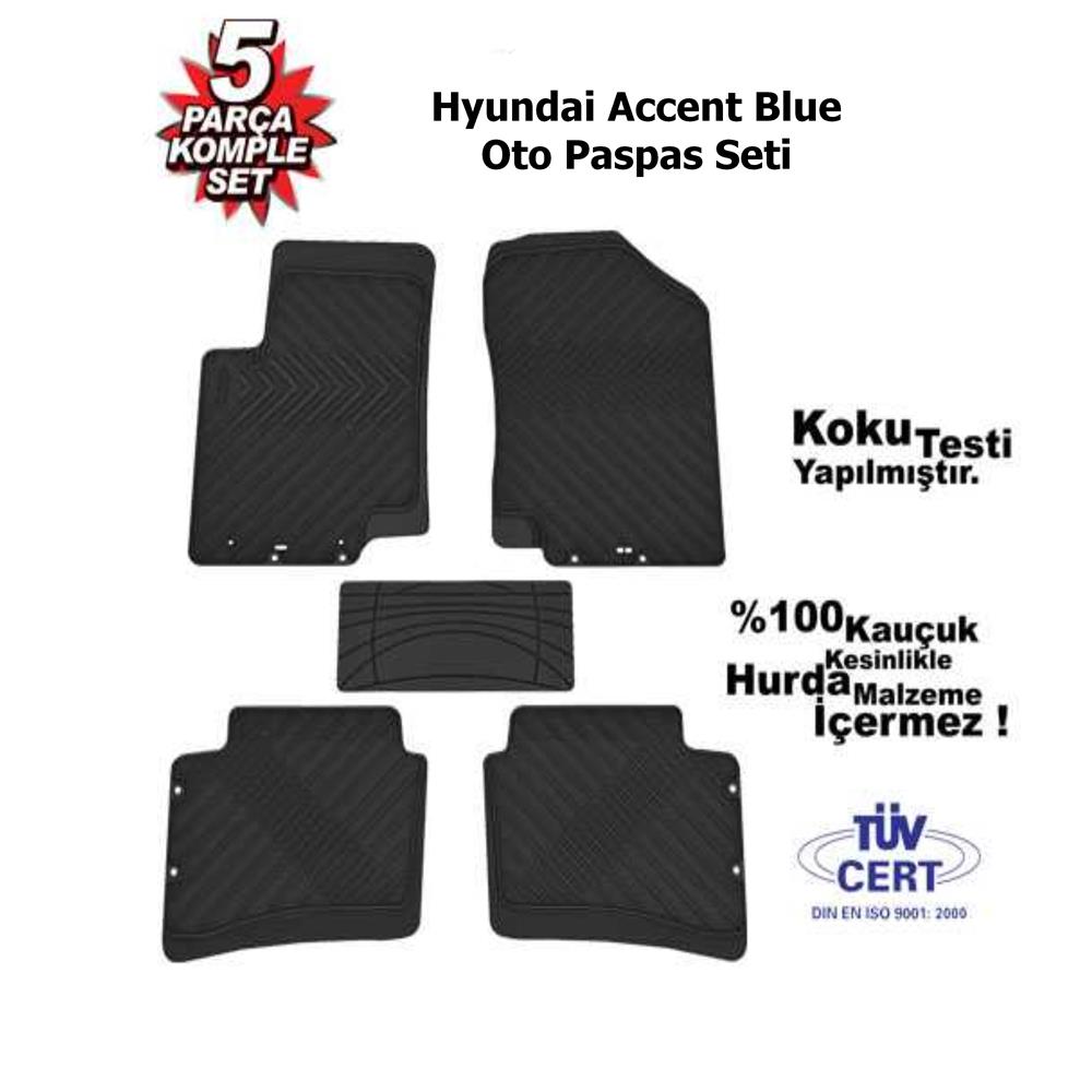Hyundai Accent Blue Oto Paspas Seti Siyah