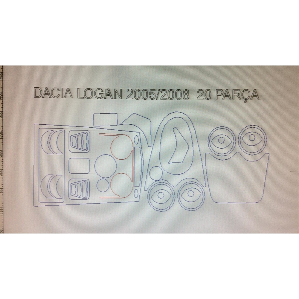 Dacia Logan 2006 Sonrası 20 Parça Torpido Kaplama