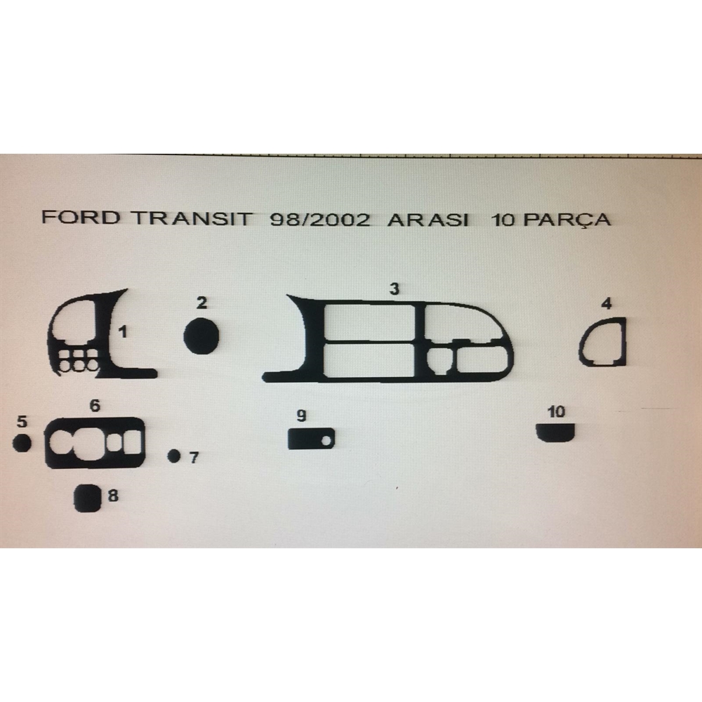 Ford Transit Torpido Kaplama Seti 1999 - 2002 Arası
