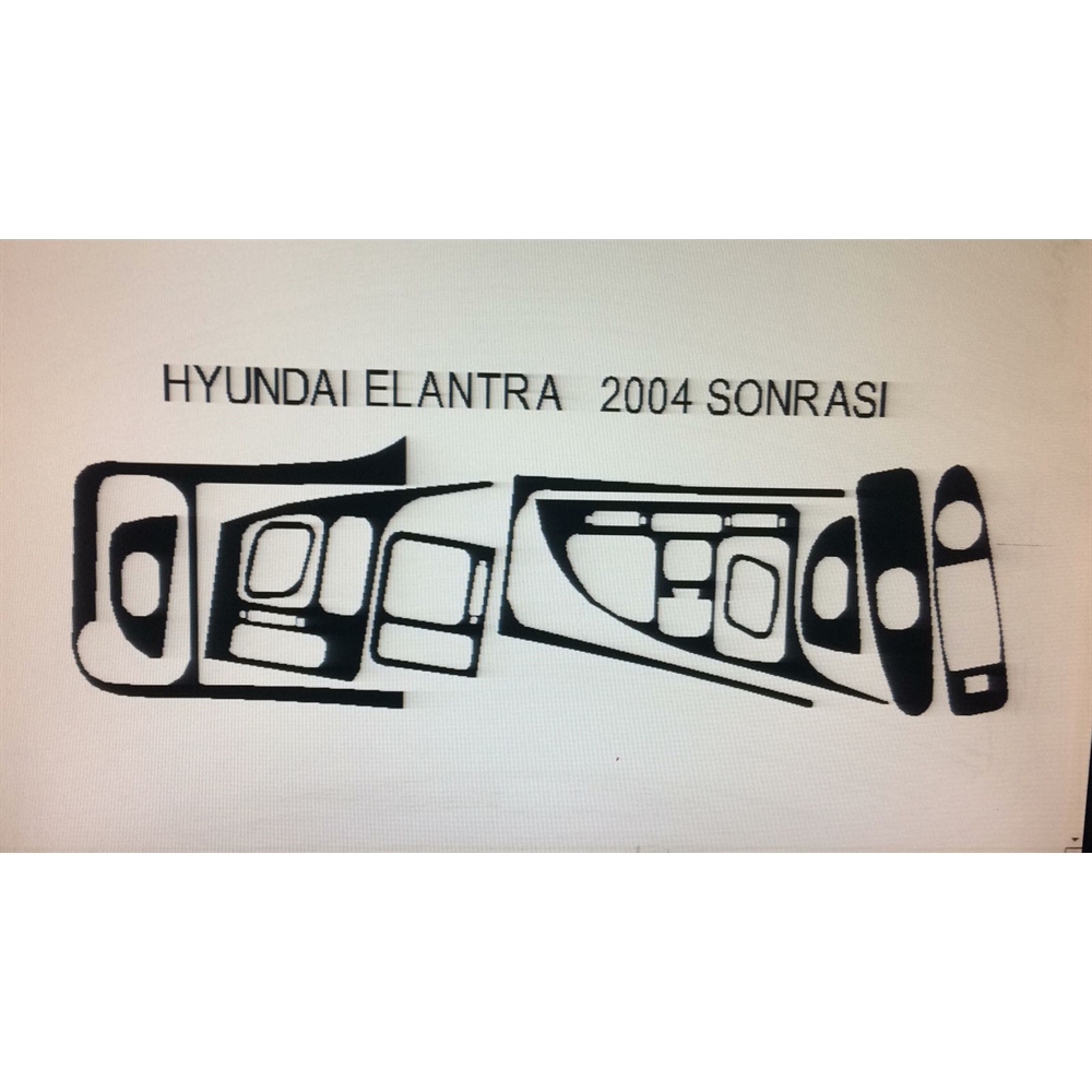 Hyundaı Elantra 2004 ve 2008 Arası 10 Parça Torpido Kaplama