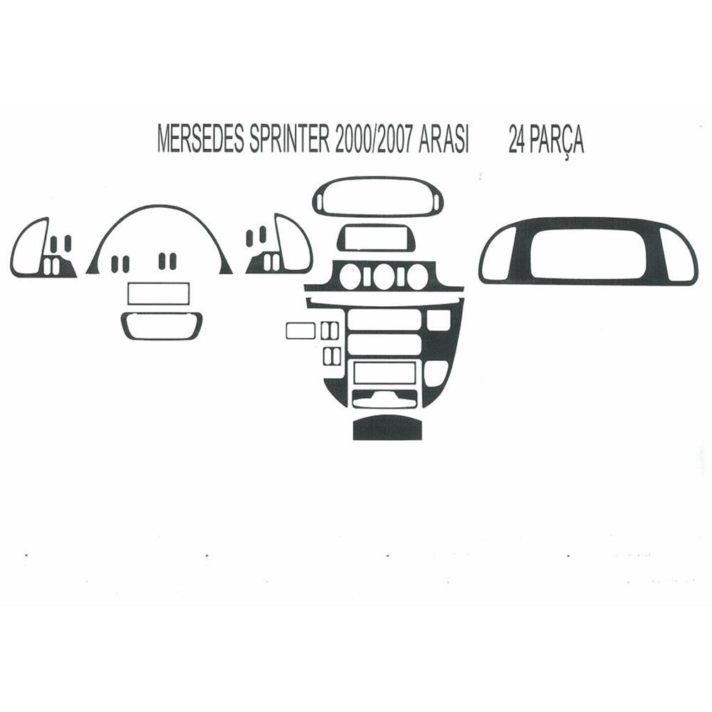 Mercedes Sprinter 2000 - 2006 Arası 24 Parça Torpido Kaplama