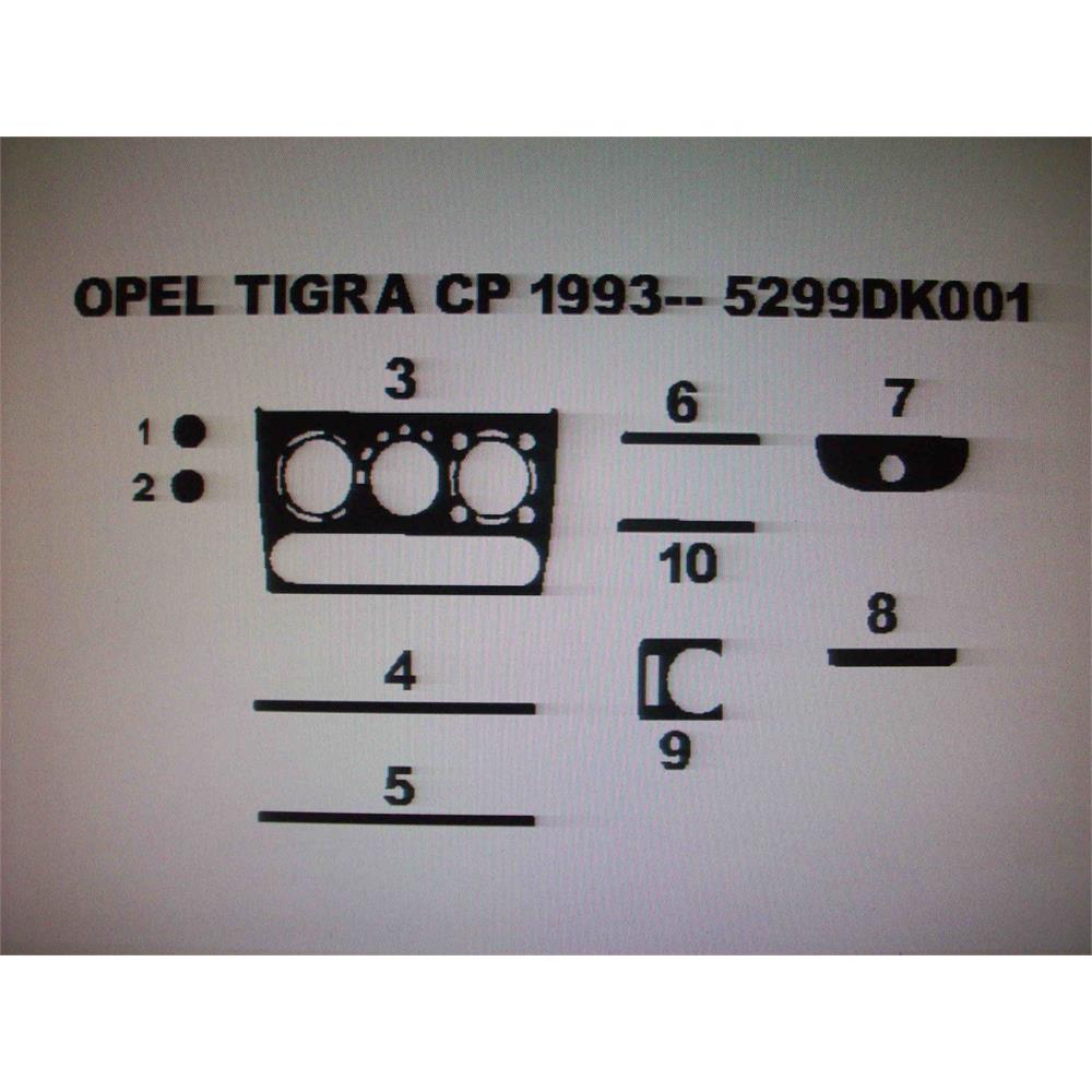Opel Tigra 1993 Sonrası 10 Parça Torpido Kaplama
