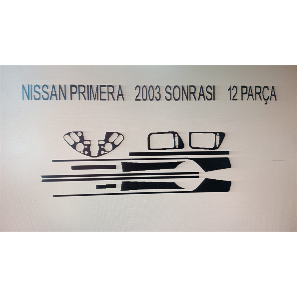 Nıssan Prımera 2003 Sonrası 12 Parça Torpido Kaplama