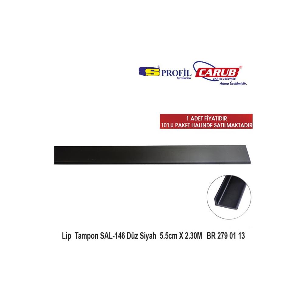 Carpi Lip Tampon SAL-146 Düz Siyah 5.5cmx2.30Mt BR2790113
