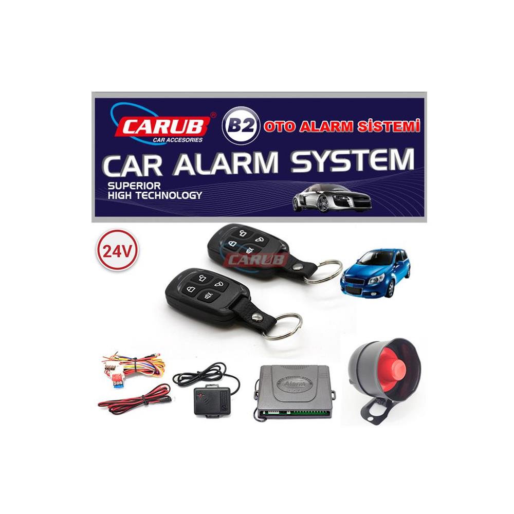 Carub B2 Alarm FOLLOW ME Kumandalı 24V Siy-Kemerli BR0011050