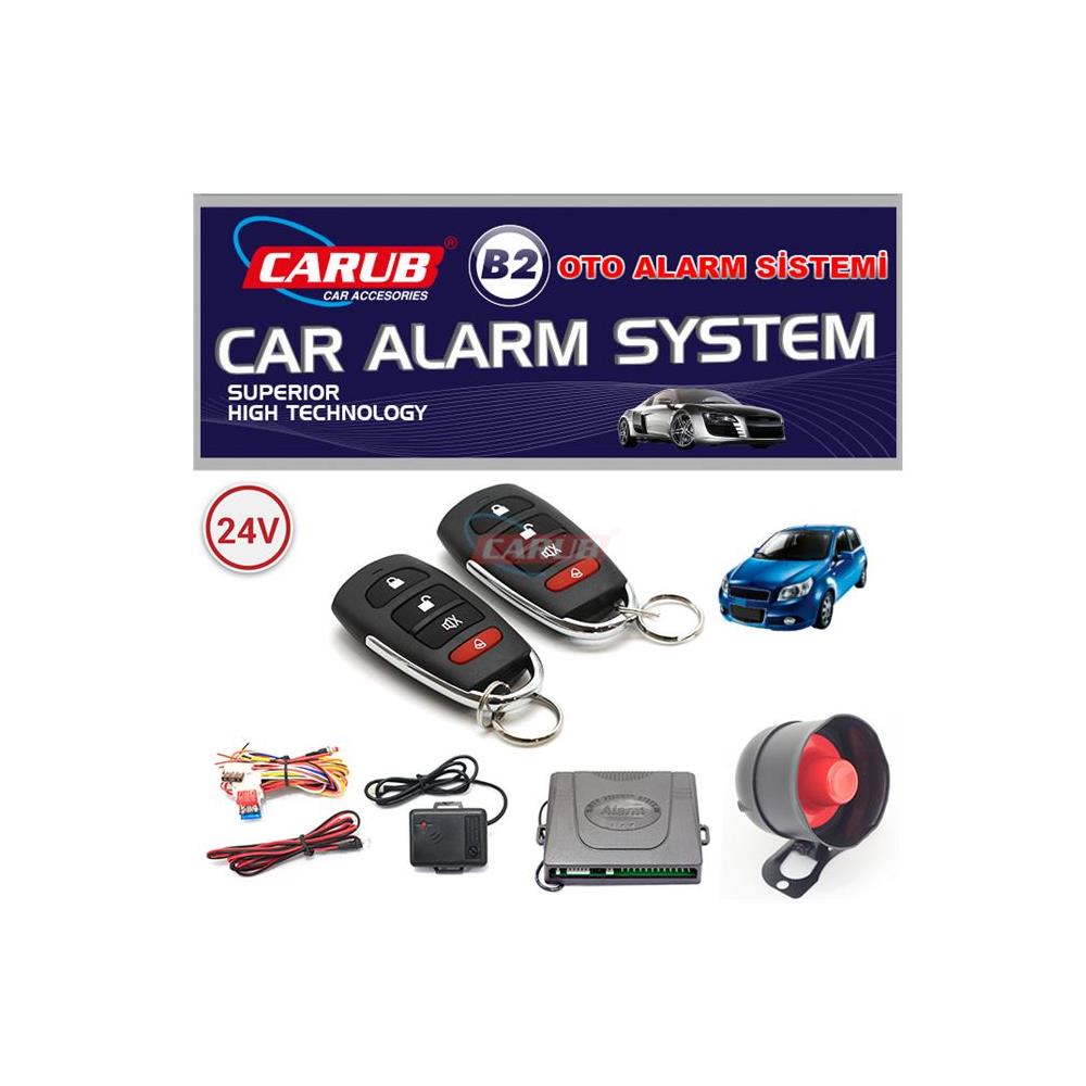 Carub B2 Alarm FOLLOW ME Kumandalı 24V Siy-krom BR0011052