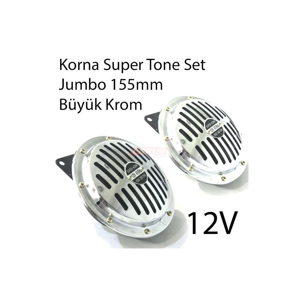 Korna Süper Tone Set 12V Jumbo.B 155mm Krom BR2751583